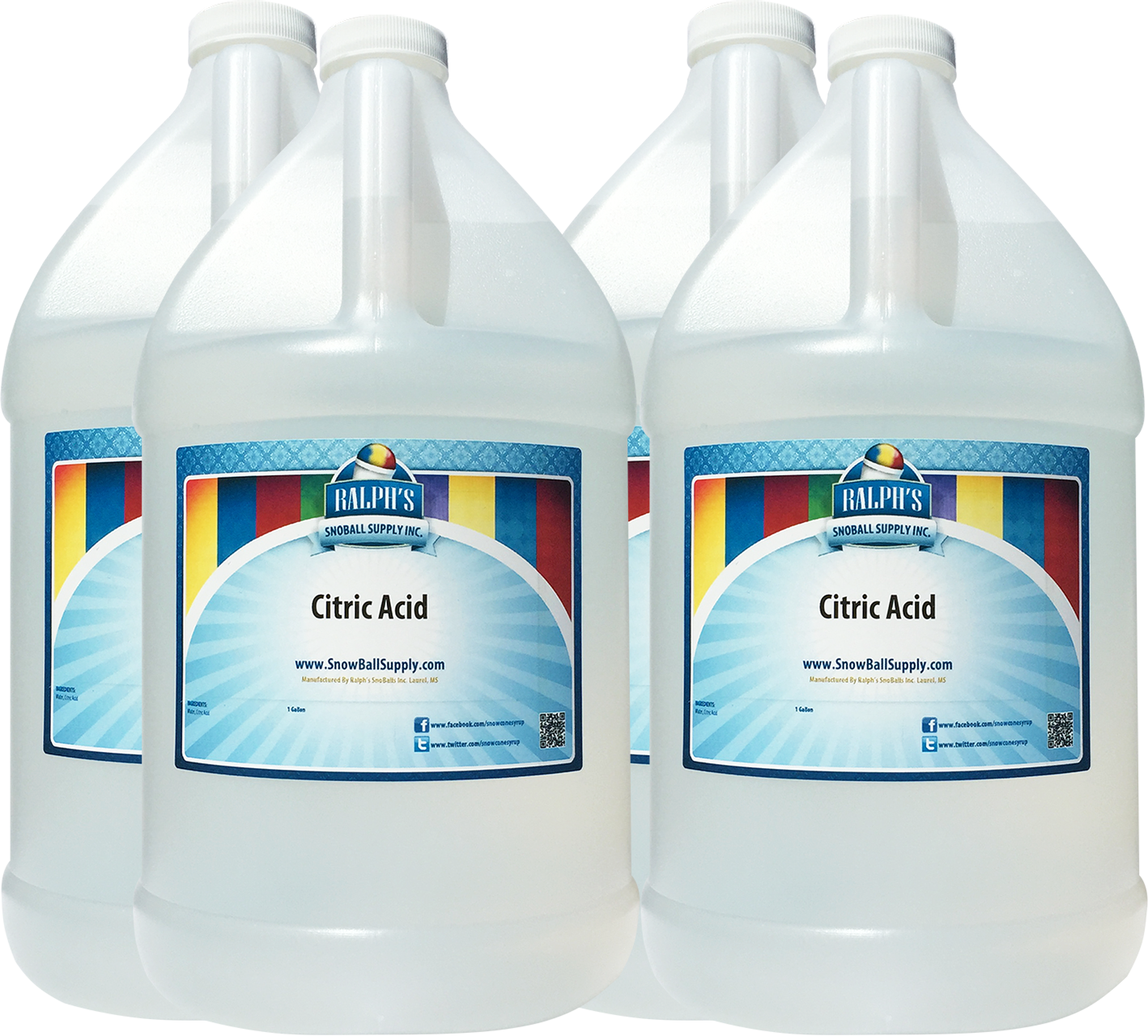 4 Gallon Case of Citric Acid