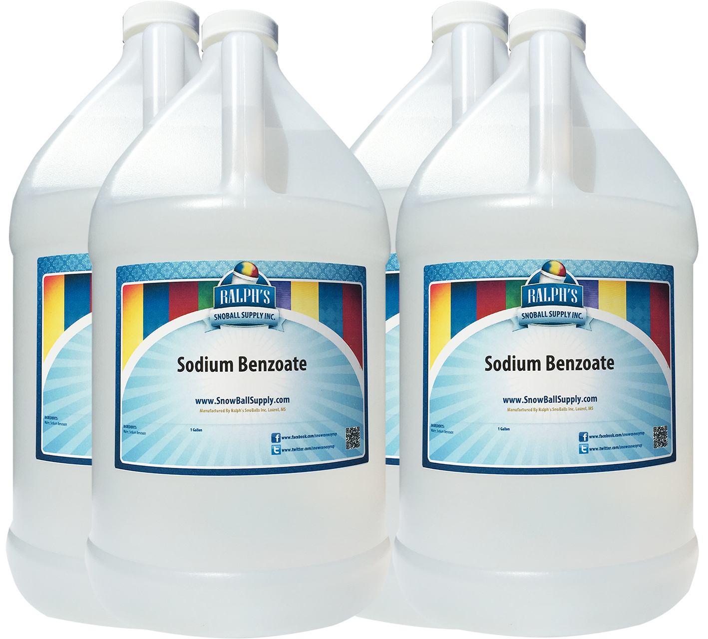 4 Gallon Case of Sodium Benzoate