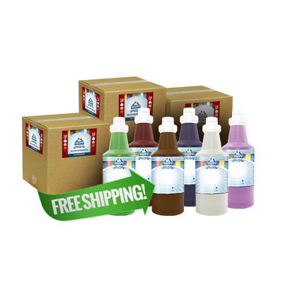 Free Shipping On 36 Quarts of Snow Cone Concentrate